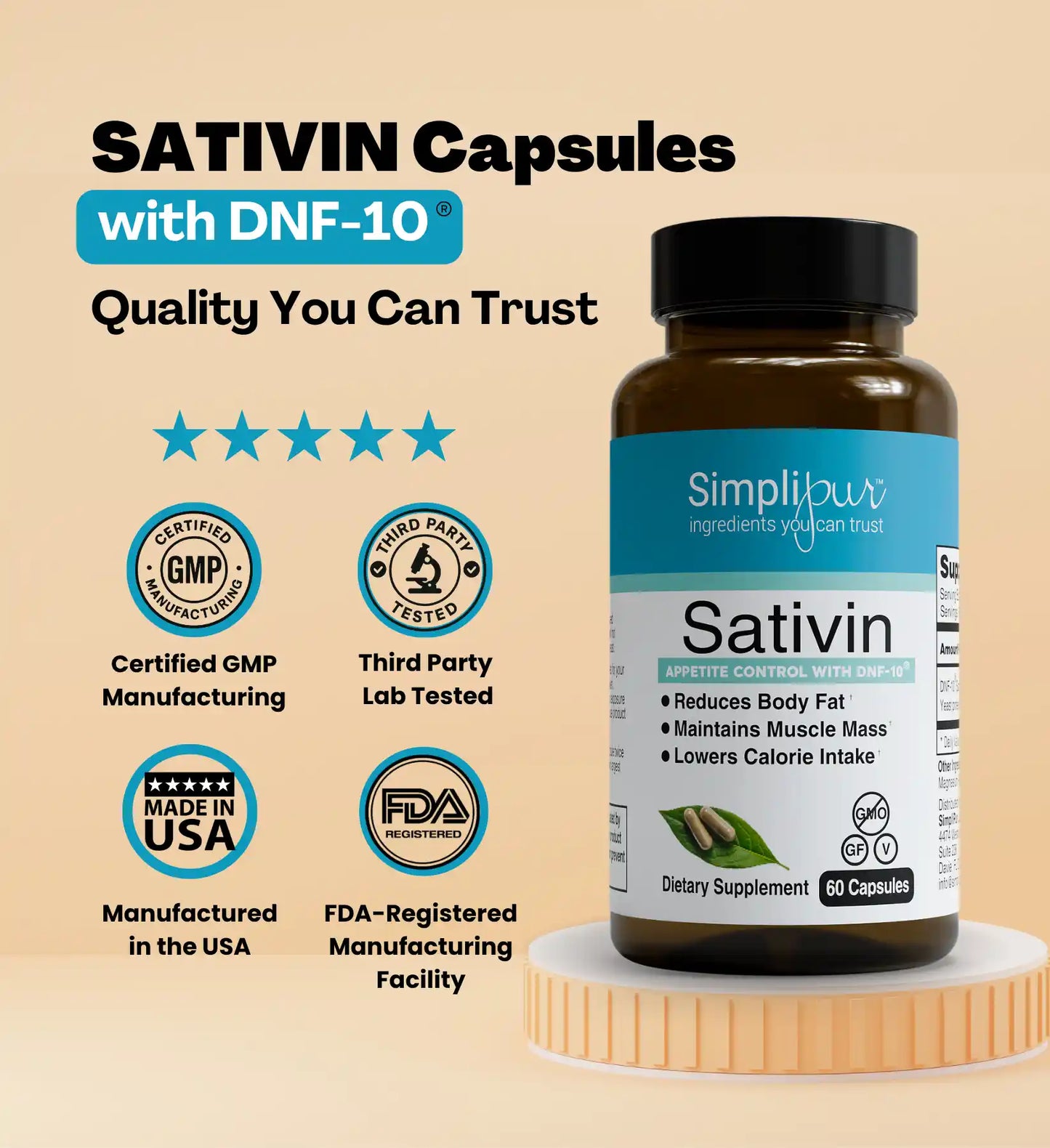 Sativin Appetite Control Capsules with DNF-10®